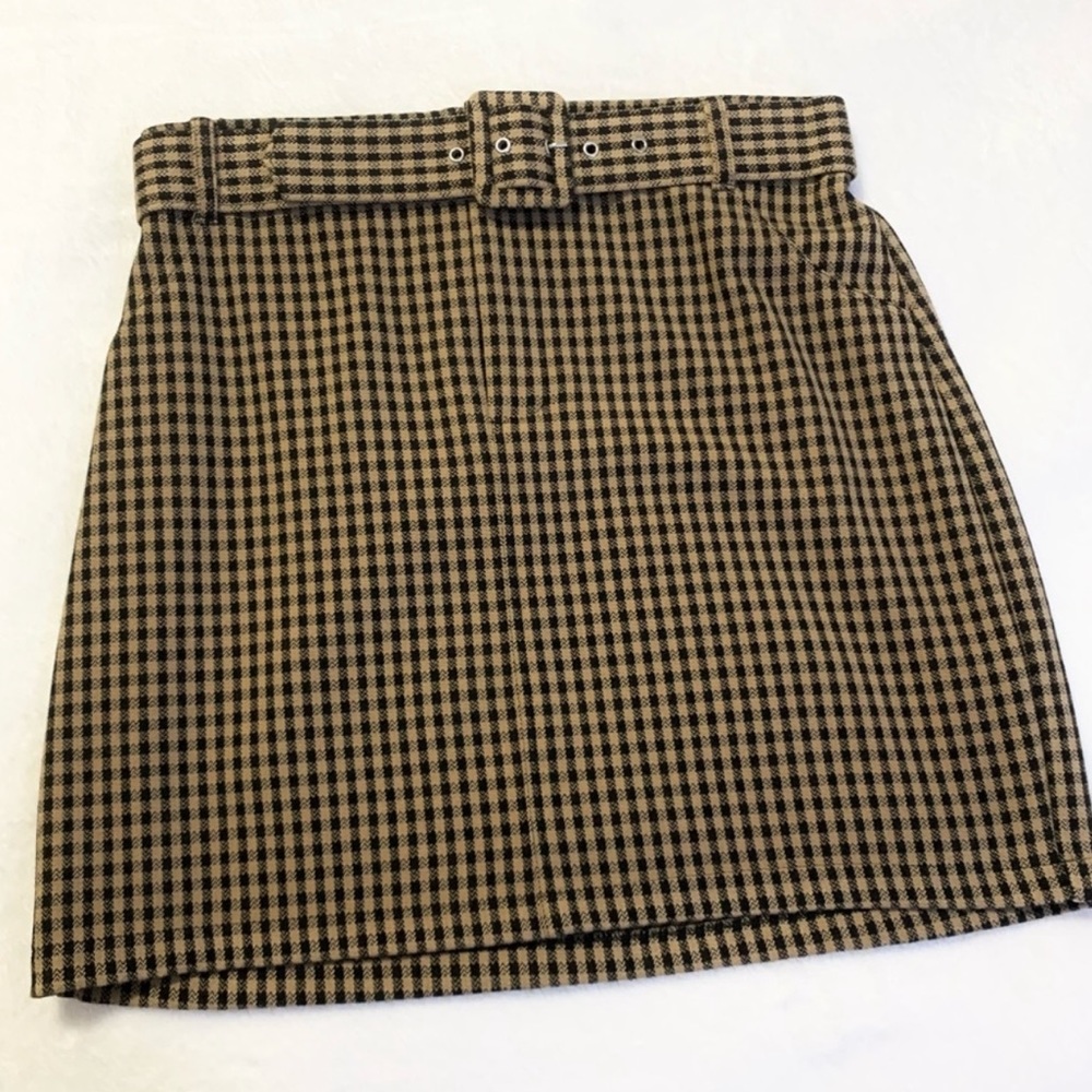 Hollister gingham skirt